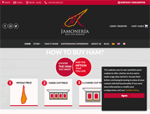 Tablet Screenshot of jamoneriajoseluisromero.com
